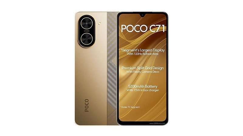 گوشی موبایل شیائومی مدل Poco C71 ظرفیت 64 گیگابایت رم 3 گیگابایت